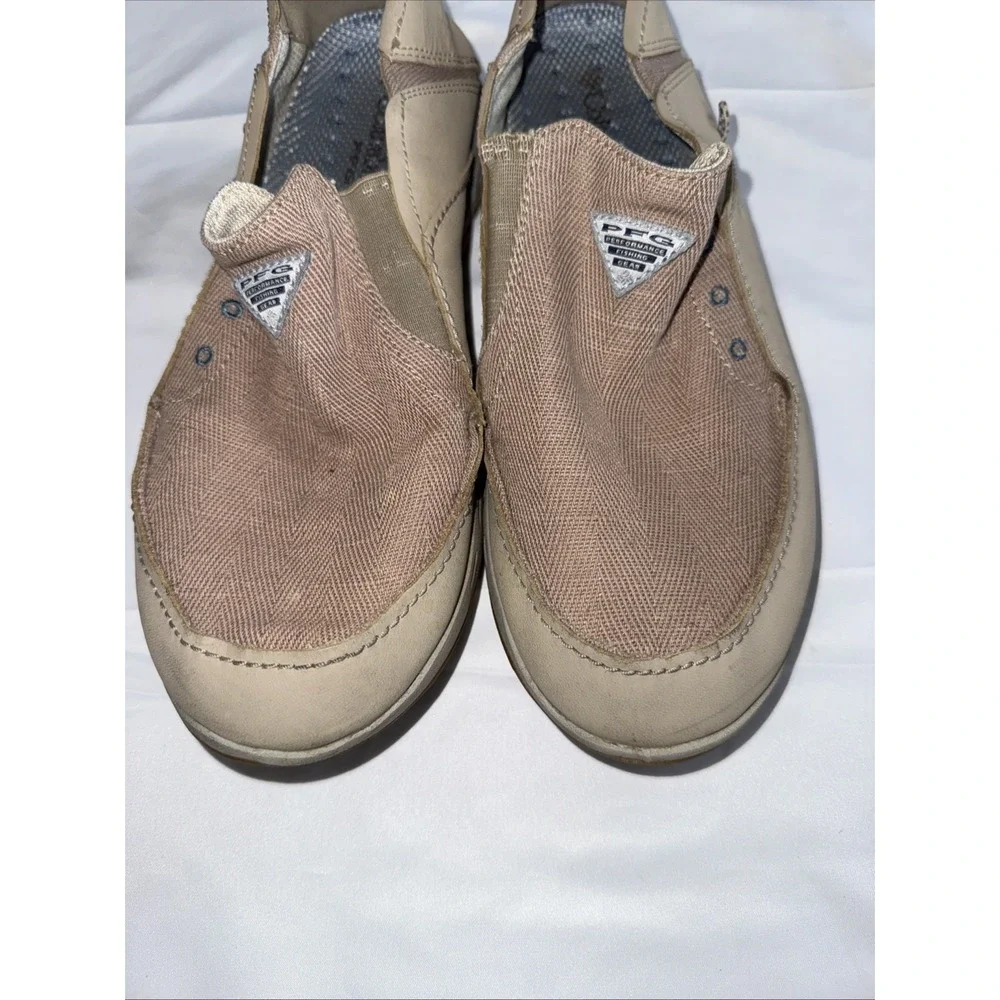 Columbia PFG Shoes Men's Size 10 Bahama Vent PFG Slip-On Deck Fishing Canvas